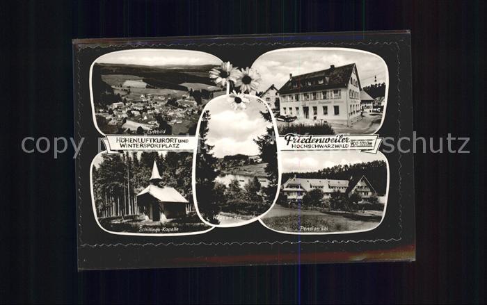 Friedenweiler Schilligs-Kapelle Pension Ebi Fliegeraufnahme