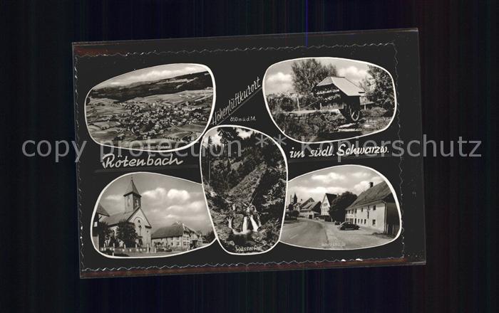 Roetenbach Baden Fliegeraufnahme Hauptstrasse Wasserfall