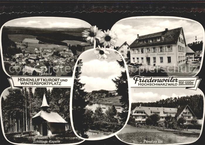 Friedenweiler Schilligs-Kapelle Pension Ebi Fliegeraufnahme