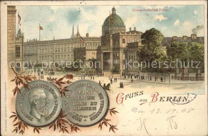 BERLIN  CITY Kronprinzliches Palais Litho
