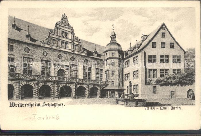 STUTTGART  CITY Weikersheim Schlosshof