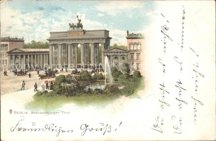 BERLIN  CITY Brandenburger Tor Litho