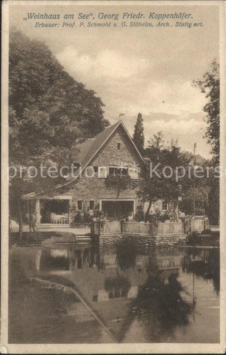STUTTGART  CITY Weinhaus am See