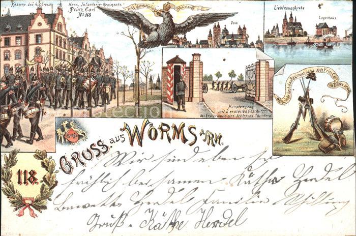 Worms Rhein Kaserne Dom Liebfrauenkirche Wache Haupteingang