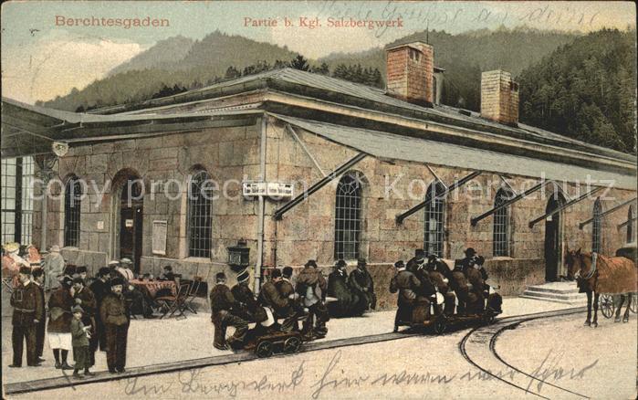 BERCHTESGADEN Bayern Partie beim Kgl Salzbergwerk
