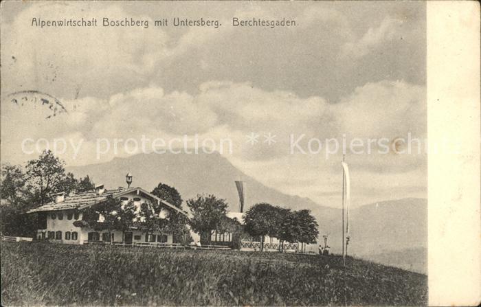 BERCHTESGADEN Bayern Alpenwirtschaft Boschberg mit Untersberg