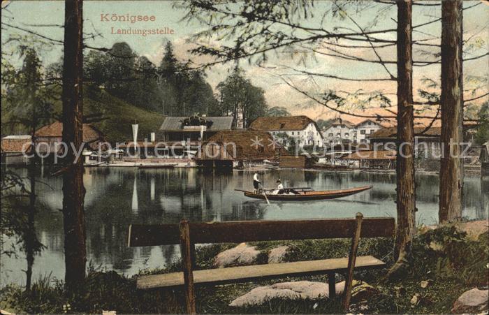 Koenigsee Berchtesgaden Landungsstelle Bootspartie