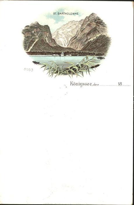 Koenigsee Berchtesgaden St Bartholomae