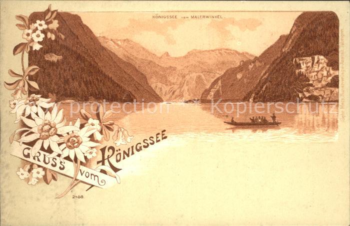 Koenigsee Berchtesgaden Malerwinkel Bootspartie