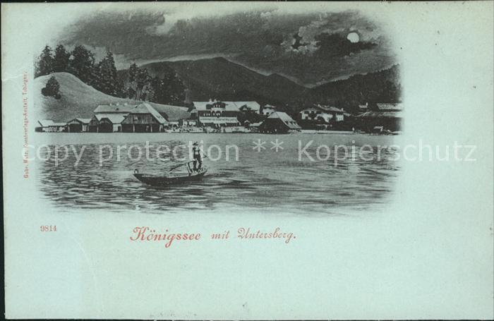 Koenigsee Berchtesgaden mit Untersberg Bootspartie