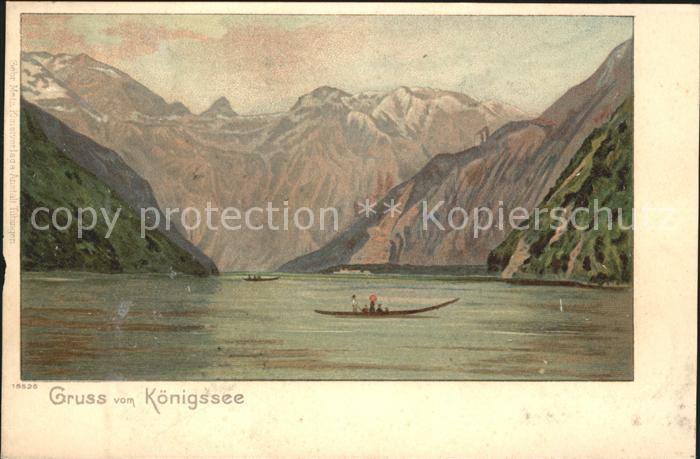 Koenigsee Berchtesgaden Panorama Bootspartie