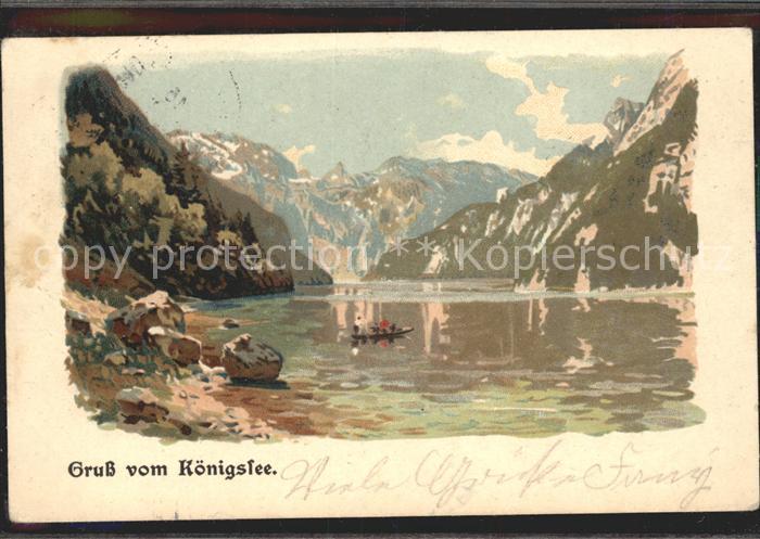 Koenigsee Berchtesgaden Panorama Bootspartie