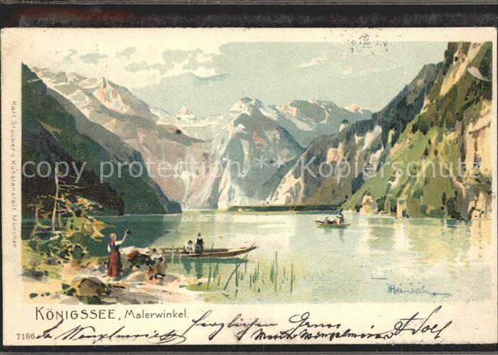 Koenigsee Berchtesgaden Malerwinkel Bootspartie