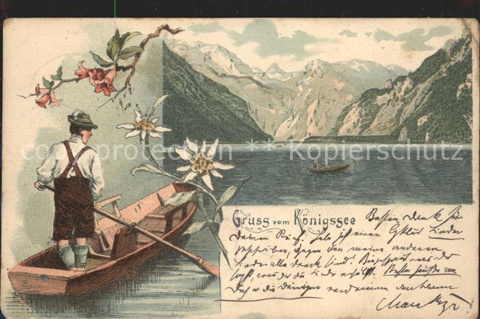 Koenigsee Berchtesgaden Panorama Bootspartie