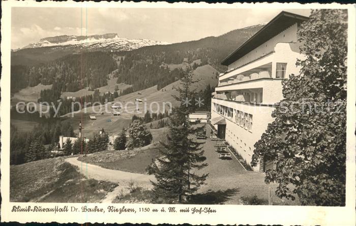 Riezlern Kleinwalsertal Vorarlberg Kurklinik Dr Backer mit Gross Ifen