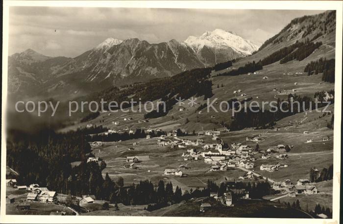 Hirschegg Kleinwalsertal Vorarlberg Totalansicht