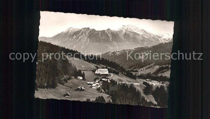 Schwende Riezlern Kleinwalsertal Kuranstalt Dr Backer Rubihorn Nebelhorngruppe