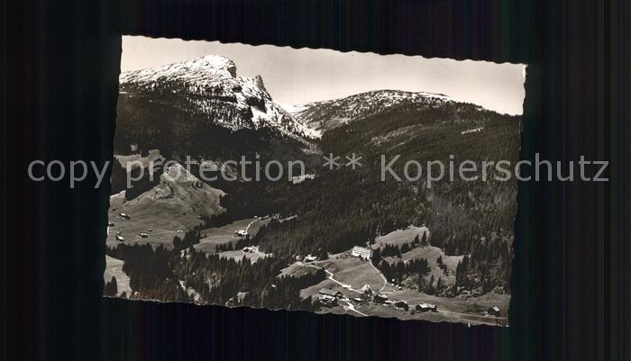 Schwende Riezlern Kleinwalsertal Kuranstalt Dr Backer mit Torkopf und Ma