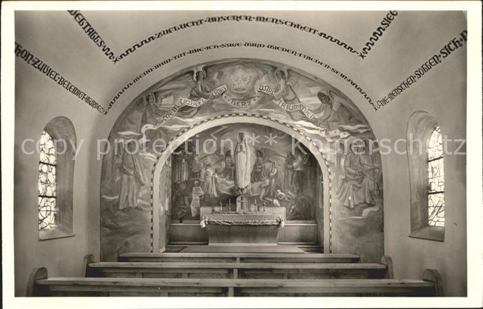 Riezlern Kleinwalsertal Vorarlberg Fatima Dank Kapelle Inneres