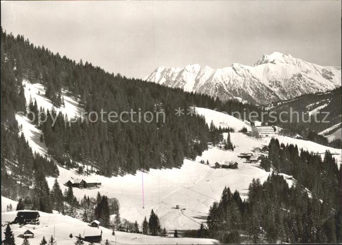 Schwende Riezlern Kleinwalsertal mit Entschenkopf und Rubihorn