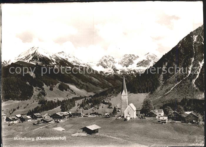 Mittelberg Kleinwalsertal Panorama Kirche