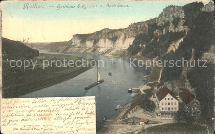 Rathen Saechsische Schweiz Gasthaus Erbgericht Basteifelsen