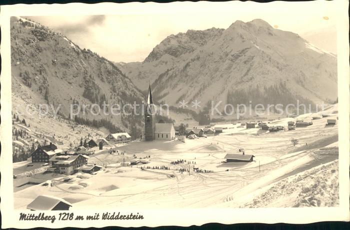 Mittelberg Kleinwalsertal Widderstein Kirche