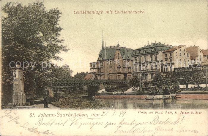 St Johann Saarbruecken Louisenanlage Louisenbruecke