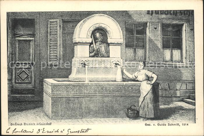 Gruenstadt Emich-Brunnen