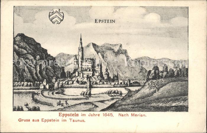 Eppstein Taunus im Jahre 1645 Nach Merian