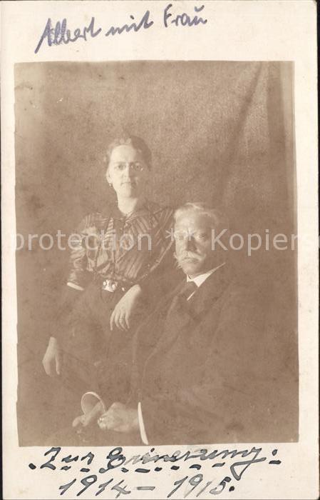 Maulburg Familienfoto Albert mit Frau