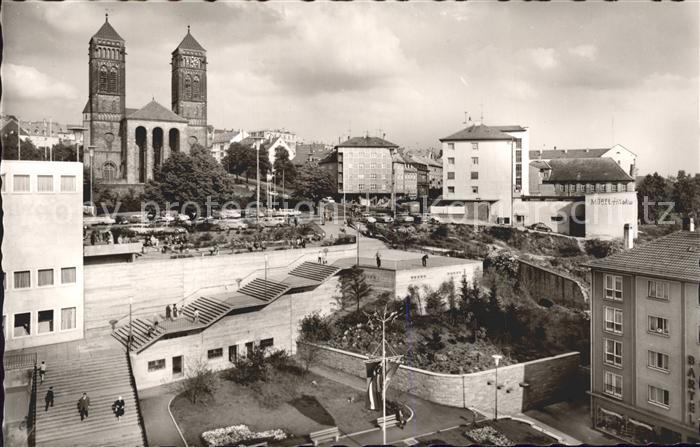 Pirmasens Neue Schlosstreppe Pirminius Kirche Schlossplatz