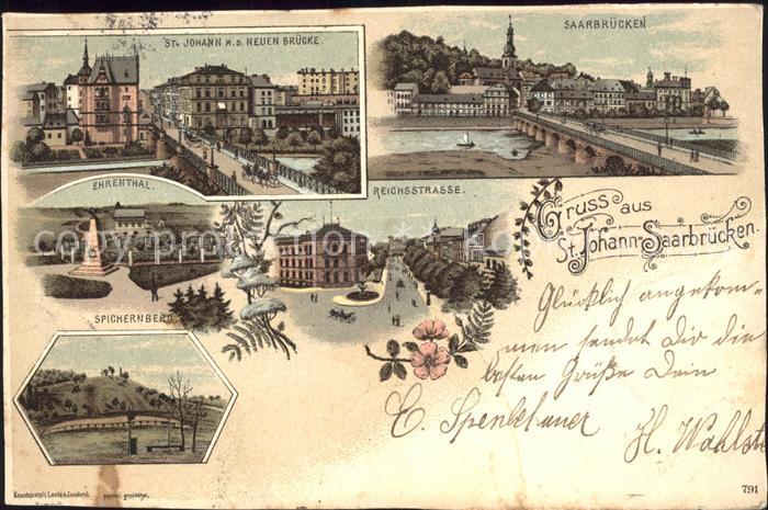 St Johann Saarbruecken Neue Bruecke Spichernberg Reichstrasse
