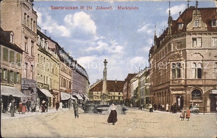 SAARBRueCKEN Saarland St. Johann Marktplatz