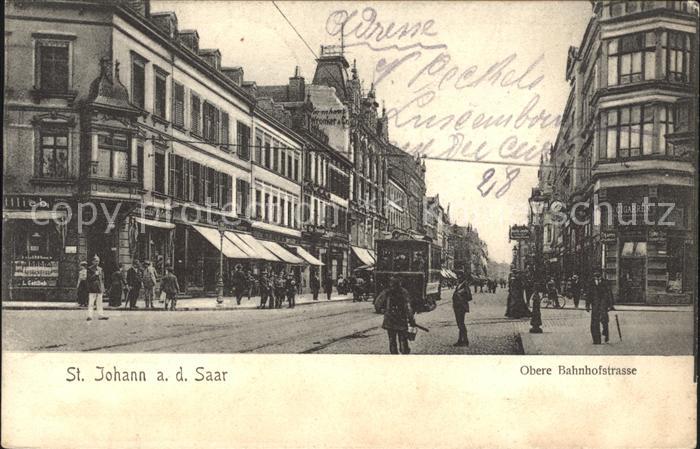 St Johann Saarbruecken Obere Bahnhofstrasse Strassenbahn