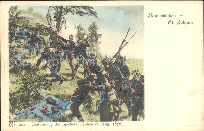 St Johann Saarbruecken Erstuermung Spicherer Hoehe