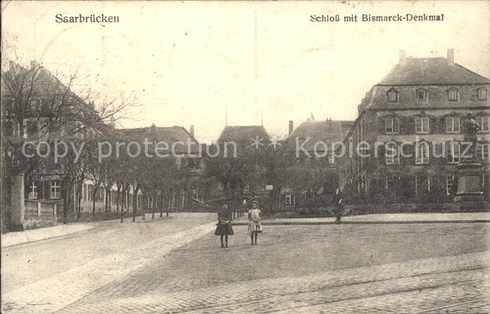 SAARBRueCKEN Saarland Schloss Bismarck Denkmal
