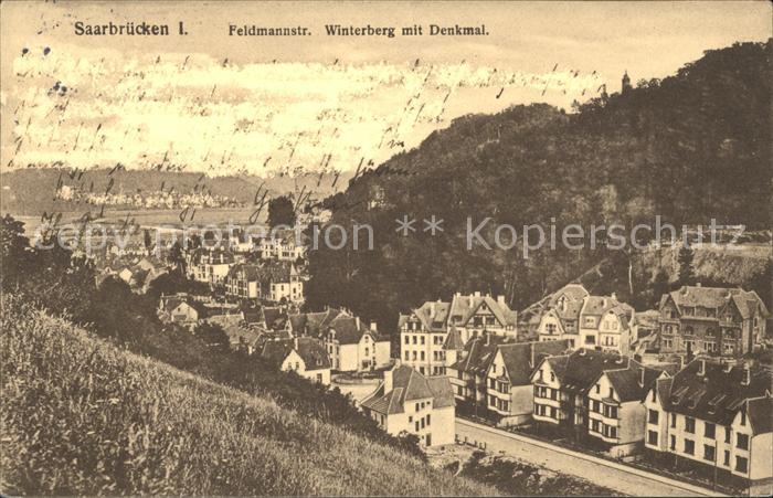 SAARBRueCKEN Saarland Feldmannstr. Winterberg Denkmal