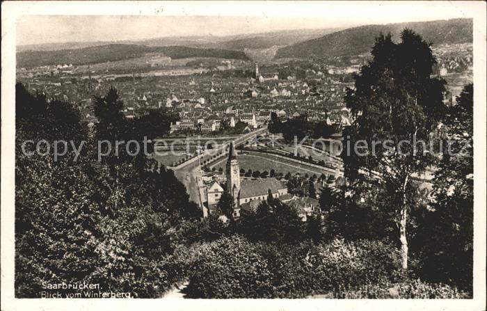 SAARBRueCKEN Saarland Blick vom Winterberg