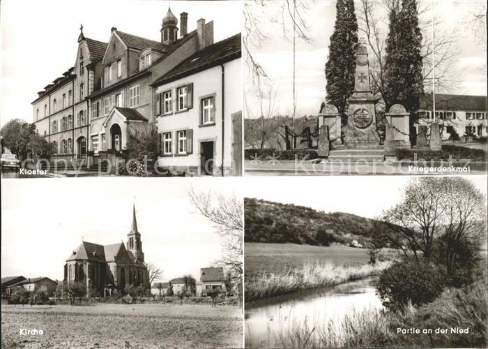 Rehlingen-Siersburg Niedaltdorf Nied Kriegerdenkmal Kloster Kirche