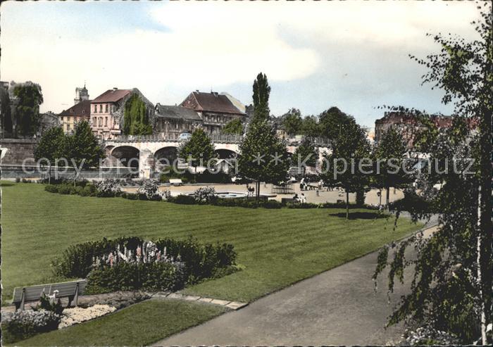 SAARBRueCKEN Saarland Saarpartie Bruecke Park