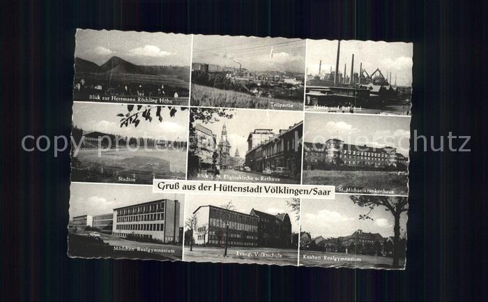 Voelklingen Blick Herrmann Roechling Hoehe Maedchen Realgymnasium