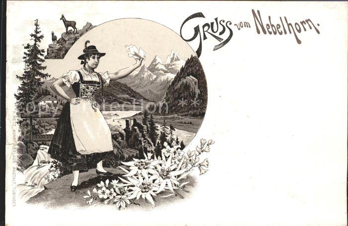 Nebelhorn Nationaltracht Edelweiss