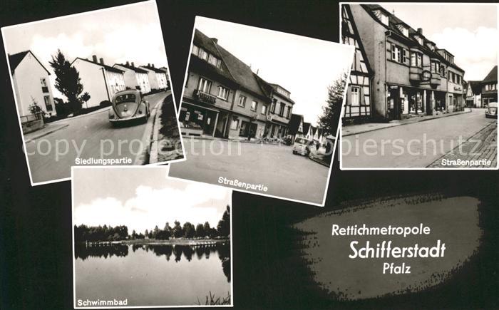 Schifferstadt Strassenpartie Siedlungspartie Schwimmbad
