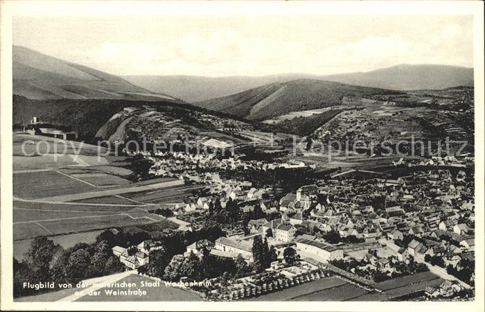 Wachenheim Weinstrasse Fliegeraufnahme