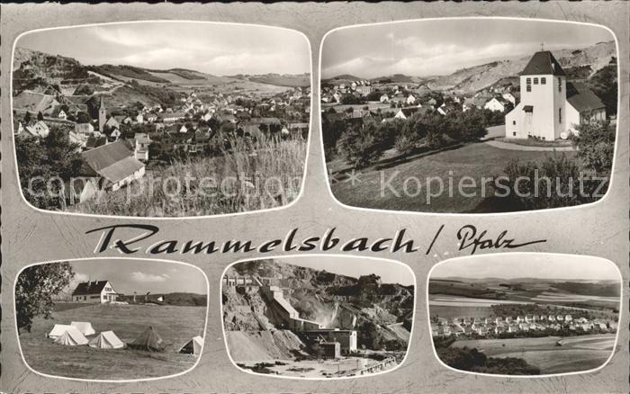 Rammelsbach Pfalz Steinbruchbetrieb Kirche Zelte