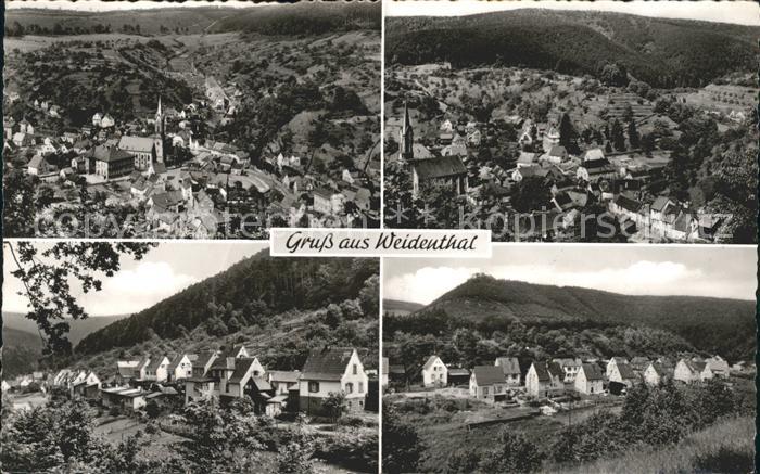 Weidenthal Pfalz Teilansichten Bahnpost