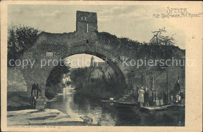 Speyer Rhein Alte Stadtmauer Riegel
