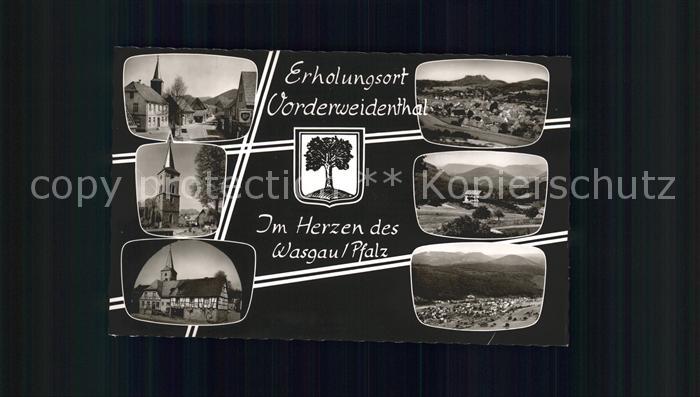 Vorderweidenthal Erholungsort Kirche Teilansichten Wasgau