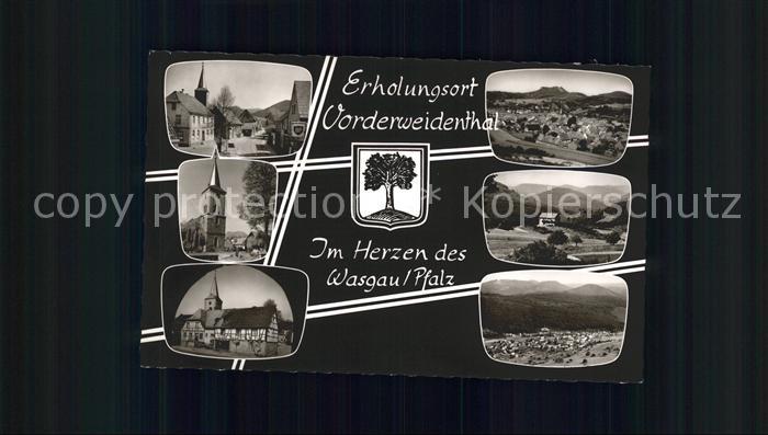 Vorderweidenthal Erholungsort Kirche Teilansichten Wasgau